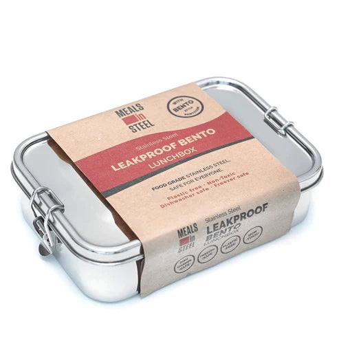 Meals In Steel Bento Box | Fixed Partitions | Stainless Steel