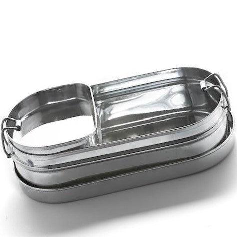 Meals In Steel Medium Oval Shape Lunch box
