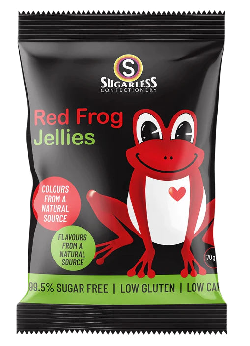 Sugarless Confectionery Red Frog Jellies 70g