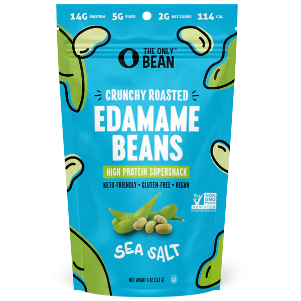 The Only Bean  Crunchy Roasted Edamame Beans 113g- Sea Salt